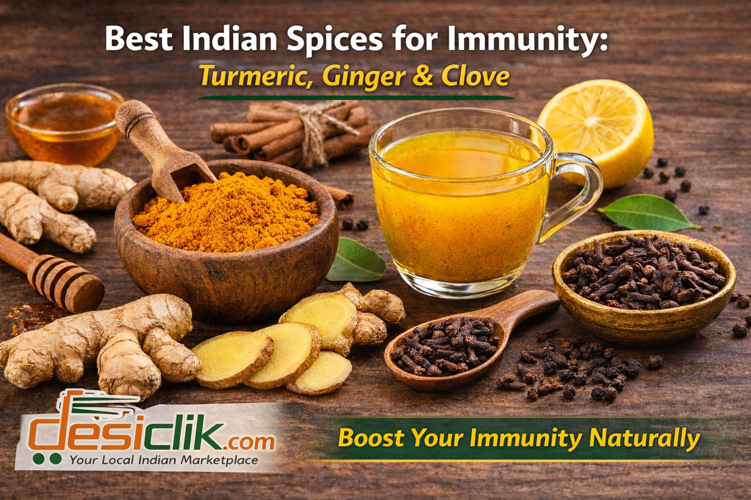 Best Indian Spices for Immunity: Turmeric, Ginger & Clove
