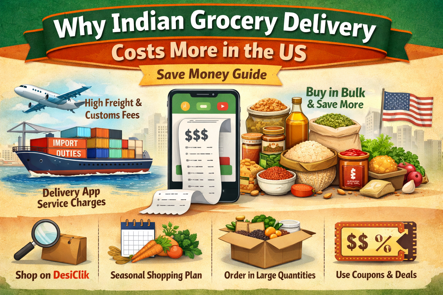 Why Indian Grocery Delivery Costs More in the US (Save Money Guide)
