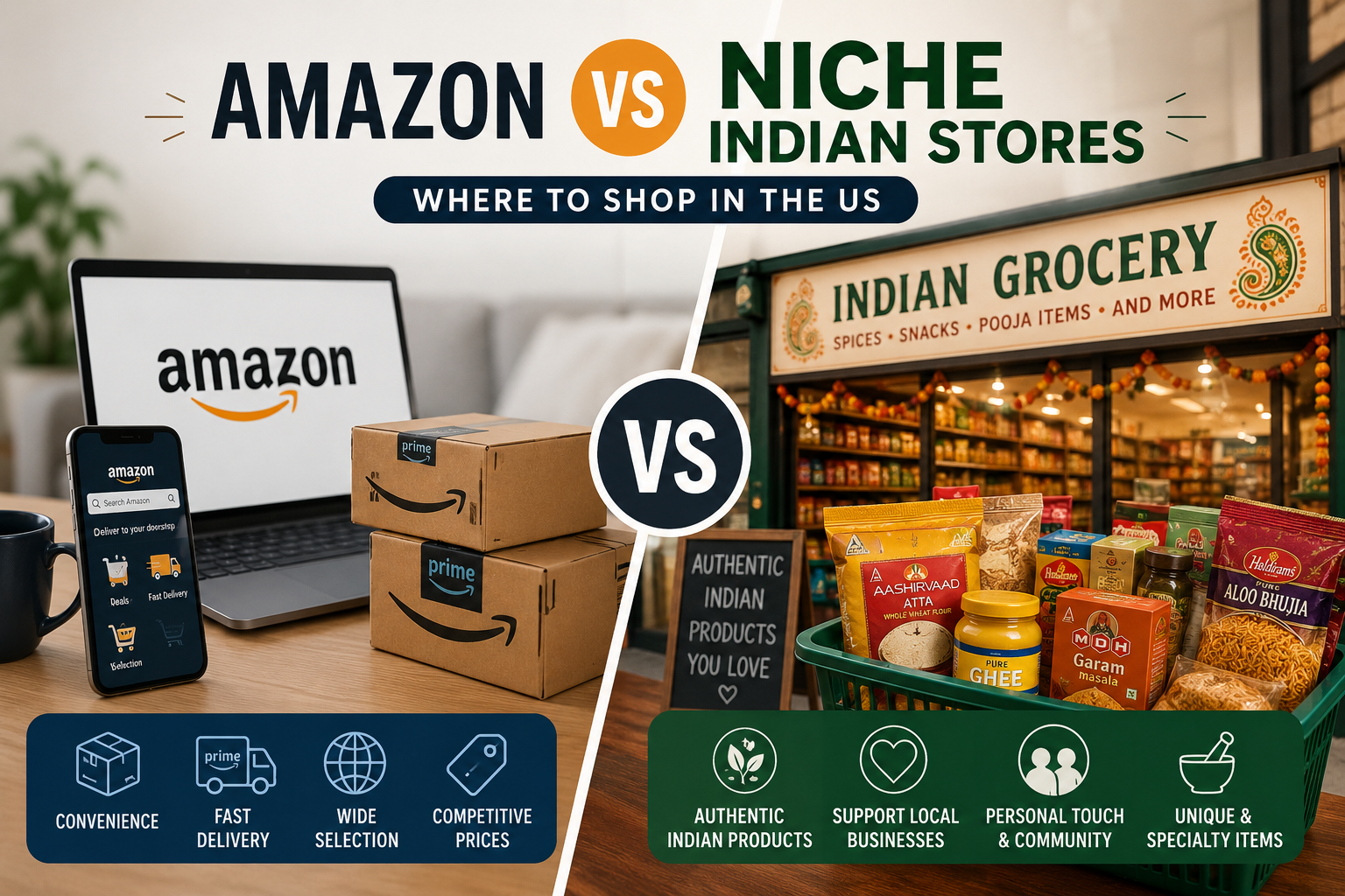 Amazon vs Niche Indian Stores: Where to Shop in the US�