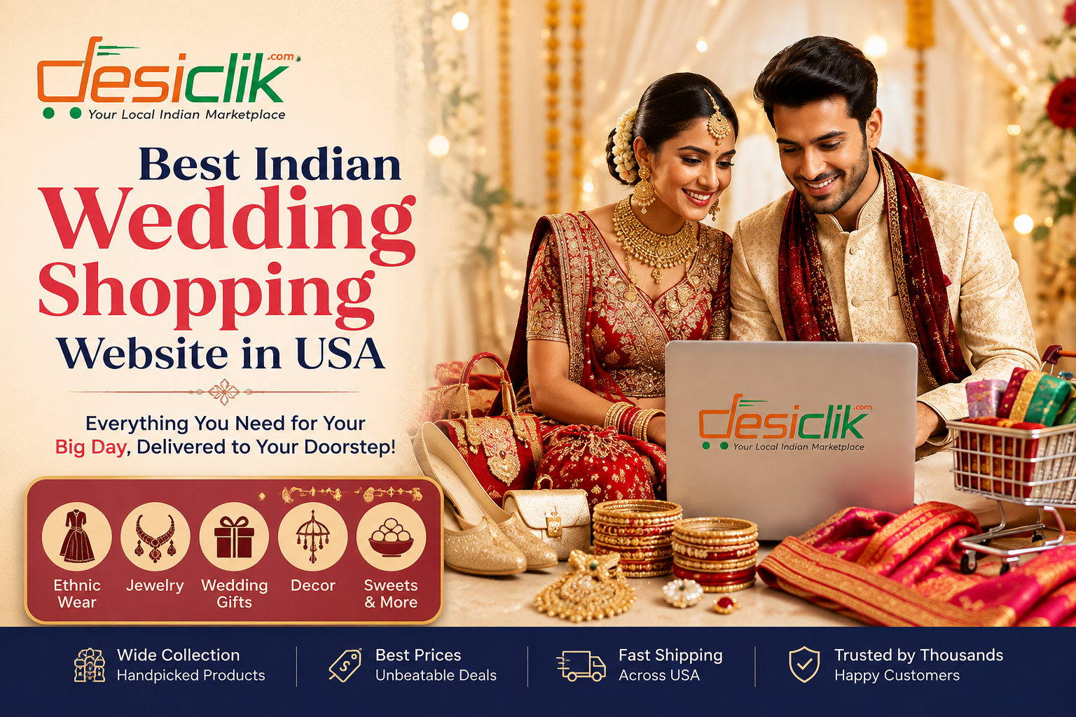 Looking for the best Indian wedding shopping website in USA?