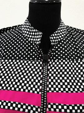 Pink Kurti with Diamond Zip front