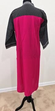 Pink Kurti with Diamond Zip back