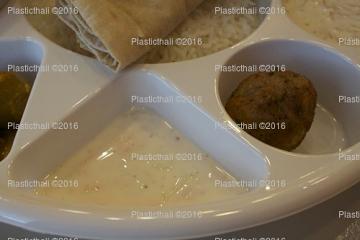 Wholesale compartment thali / plates for temple langar