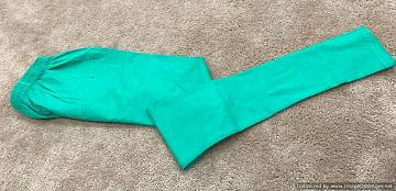 Leggings - Trendy Knee Length Yellow and Green Kurti with Leggings
