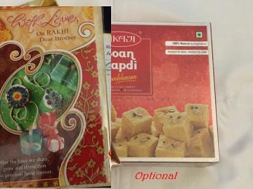 Rakhi Greeting Card & Indian Sweets