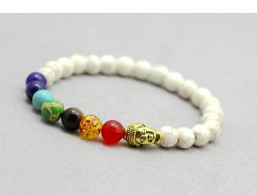 Buddha 7 Chakra Bracelet for Healing Balance Reiki Prayer Meditation 