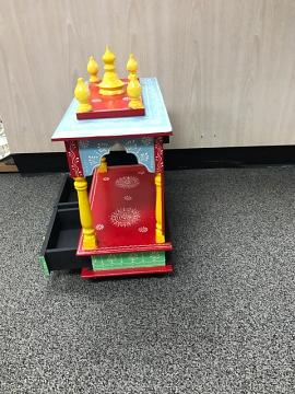 Religious altar, Wooden pooja mandir for home