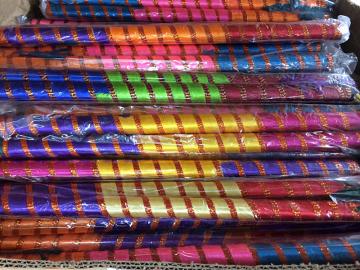 Wholesale Satin Cloth Decorated Dandiya Sticks