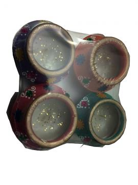 Clay Matka Shape Diwali Candles Lamp Clay Matka Shape Diwali Candles Lamp