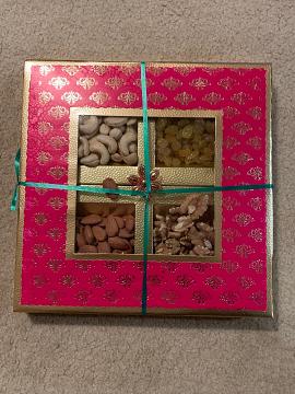 Large diwali gift box w/ dry fruits