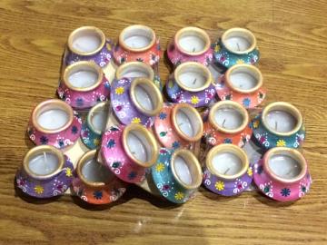 Clay Diya for Diwali in Matka Shape Clay Diya for Diwali in Matka Shape
