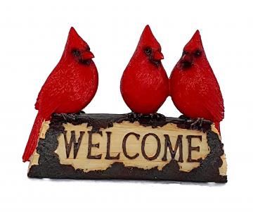 red cardinal outdoor statue