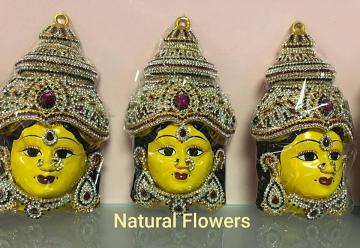 Lakshmi Face/ Gowri Face/ Devi Face/ Festival Essentials/ Devi Pooja/ goddess face/ varalakshmi/ varamahalakshmi vratam