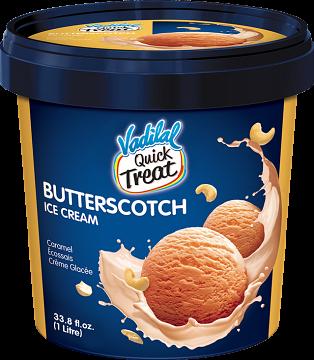 Vadilal Butterscotch Ice Cream 1 ltr