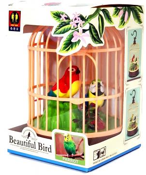 Details about   Beautiful Singing & Chirping Twin Birds in Cage for Home,Garden Decor &Gift 