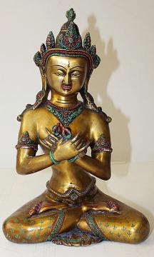 Large Antique Finish Buddha Statue