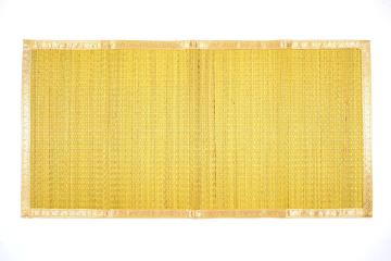 Handmade Eco-Friendly Kora Grass Decorative Floor Pai Mats - Yellow Handmade Eco-Friendly Kora Grass Decorative Floor Pai Mats - Yellow