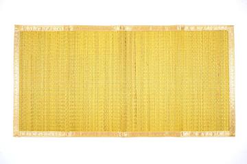 Handmade Eco-Friendly Kora Grass Decorative Floor Pai Mats - Yellow