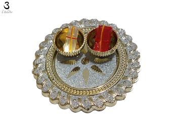 Cute Mini Thali with Roli and Chawal Cute Mini Thali with Roli and Chawal