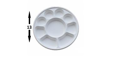9 Compartment Biodegradable Thali Plates - Dimensions
