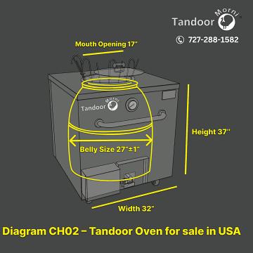 Diagram 32 inches Tandoor Oven
