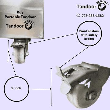 Wheels & Details of Tandoor Oven