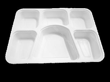 Disposable plastic thali with lid for catrering / restaurants