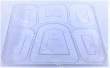 Microwave safe Disposable plastic thali with lid for catrering / restaurants