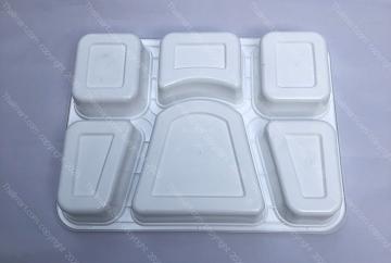 Thalimart.com 6 compartment plate , thali, with lid back view