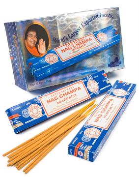 Satya Sai Nag Champa Incense 15g X 12 Pack Bulk