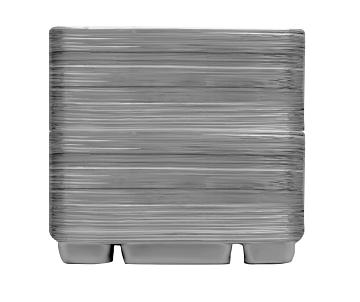 6 Compartment Disposable Silver Party Thali Plates - Sigle Stack