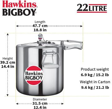 Extra Large Hawkins Bigboy pressure cooker