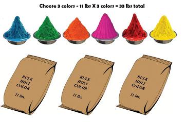 11 Lbs Bulk Packing Holi Color Powder
