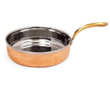 Copper Serving Fry Pan for Restaurant & Home