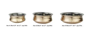 Copper Hyderabadi Serving Handi for serving