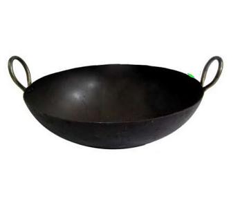 Iron Kadhai with Handles & Round Bottom