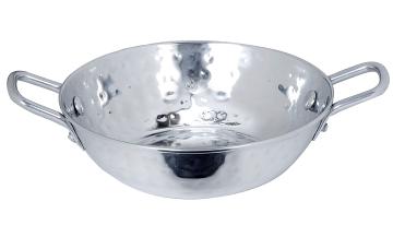 Hammered Stainless steel serving karahi Hammered Stainless steel serving karahi