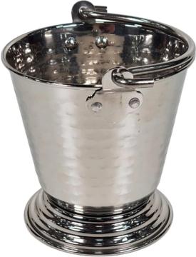 Hammered Finish Stainless Steel Serving Balti / Bucket Hammered Finish Stainless Steel Serving Balti / Bucket