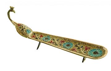 Peacock shape incense burner return gift / home decor
