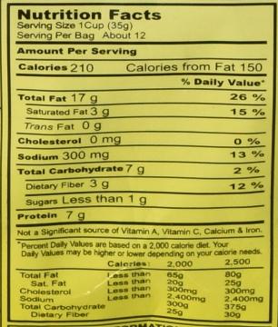 Haldiram Spicy Coated Fried Cracker Fact Sheet Haldiram Spicy Coated Fried Cracker Fact Sheet