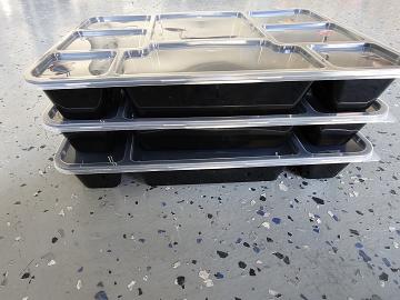 8 Compartment thali plate to go container with lid