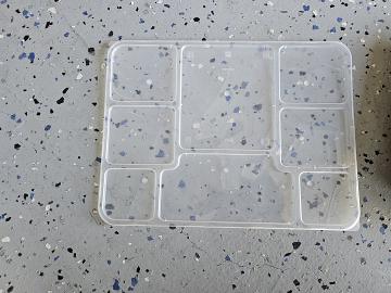 8 Compartment thali plate to go container lid