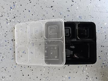 5 compartment deep thali plate with lid