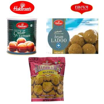 Sweet Savory Indian Mithai Namkeen Combo Value Pack