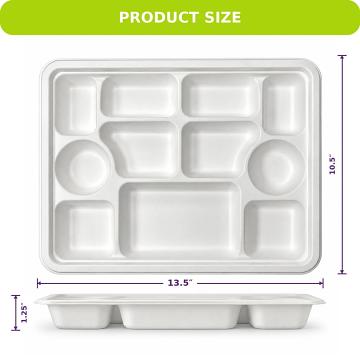 11 Compartment Bagasse Rectangular Plate