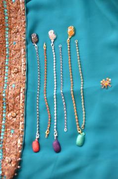 Easy Clips - Saree Clips with Chain - Optional