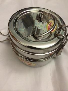 2 tier stainless steel lunch box