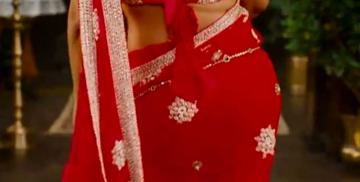 Sonakshi Sinha Red Chiffon Saree