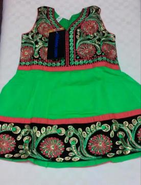 #7536 Size 16  Green color for Age ½ -1 Year