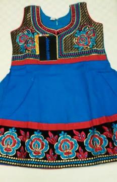 #7537 Size 18  Blue color for Age 1-2 Years
